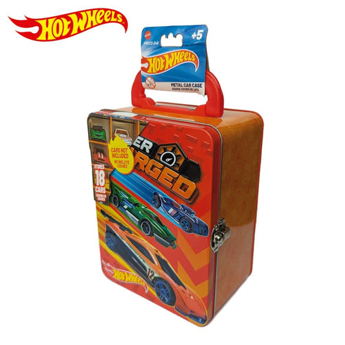 Hot Wheels Tin Car Storage Case - Red